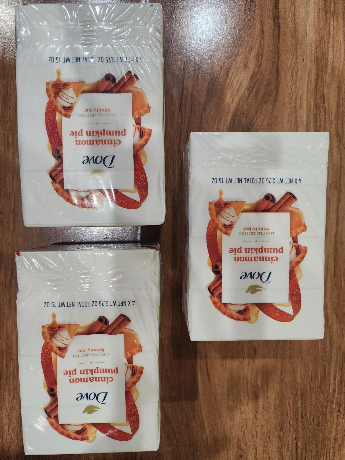 Dove Cinnamon Pumpkin Pie Bar Soap Set - 12 Full Size Bars, Fall Limited Edition