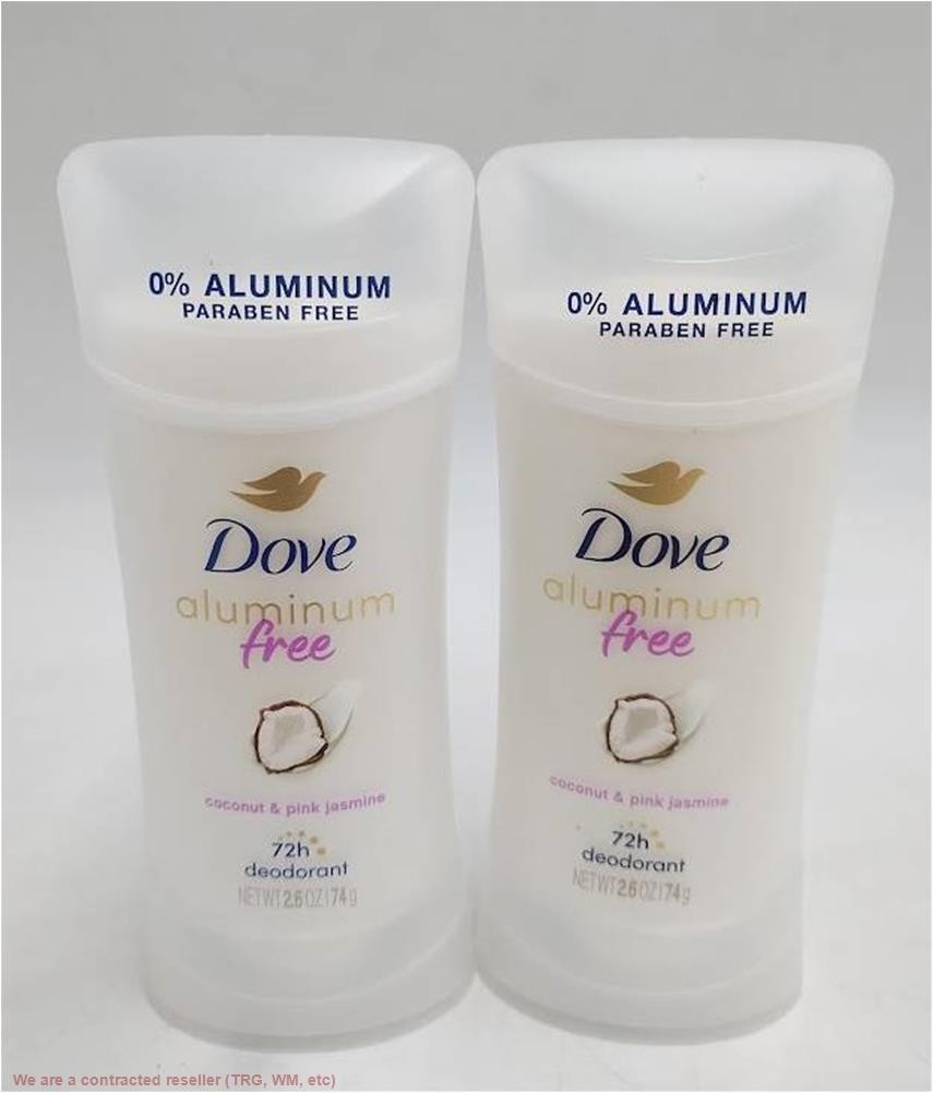 Set of 2 Aluminum-Free Deodorant Sticks - Coconut & Pink Jasmine
