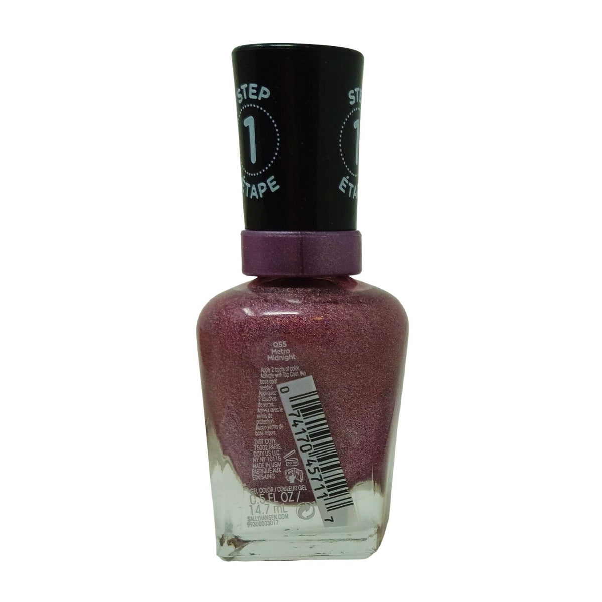 Miracle Gel Nail Polish - 055 Metro Midnight, 0.5 oz Quick-Dry Color