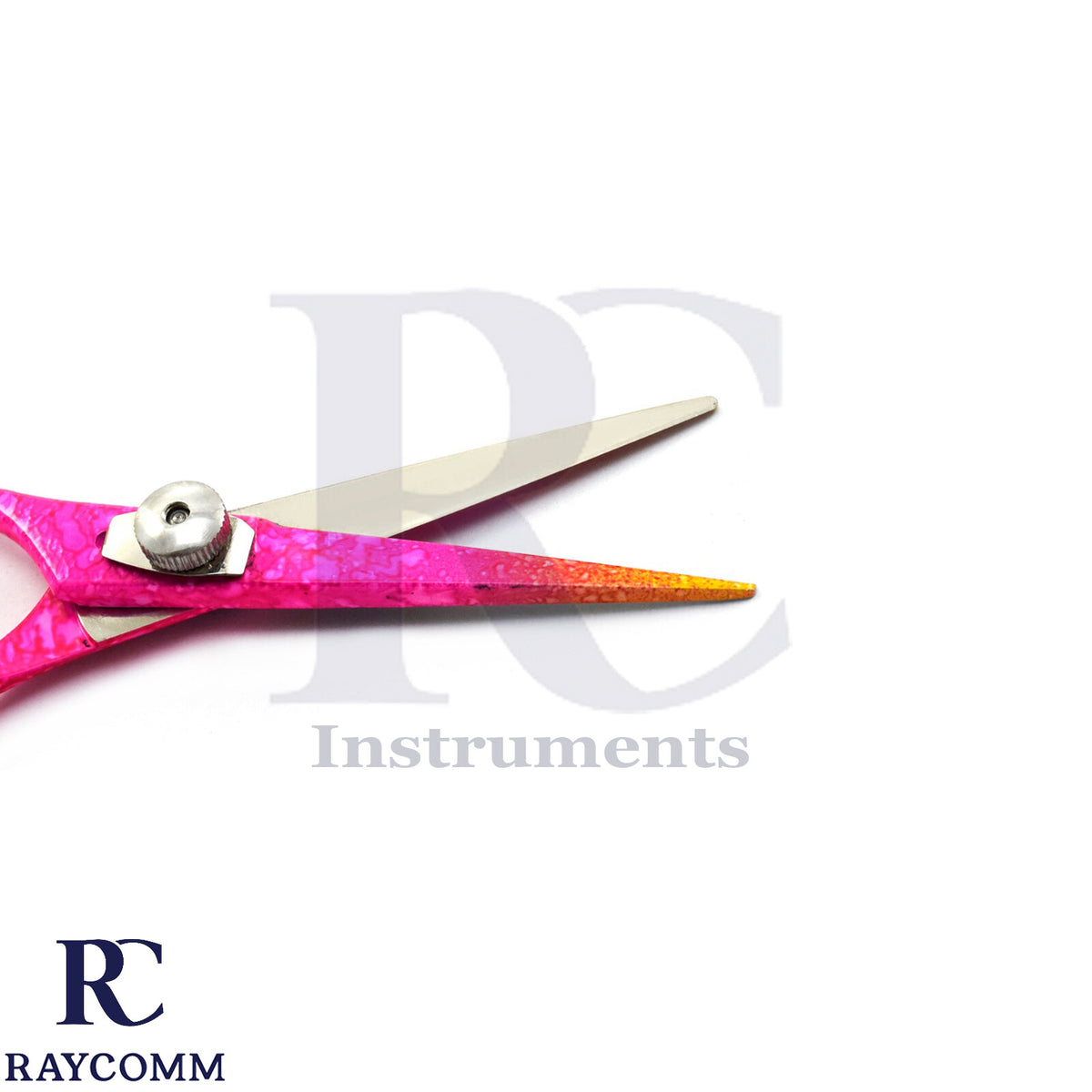 Pink Left-Handed Hair Cutting Scissors 6.5 Inch Barber Shears for Hairdressing
