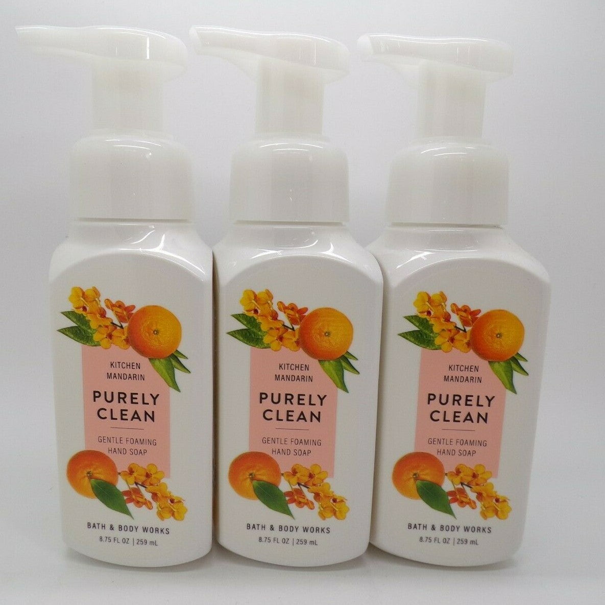 Foaming Hand Soap with Mandarin & Essential Oils - 3 Pack, 8 Fl oz