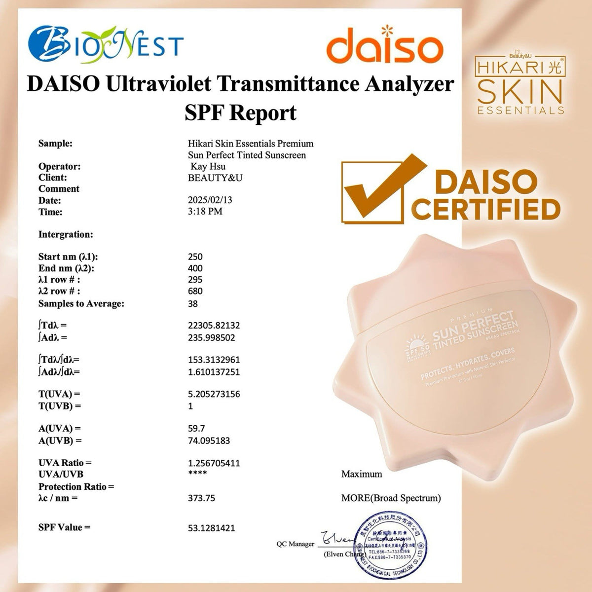 SPF 50 Tinted Sunscreen with Hydration & Antioxidants – Natural Skin Protection