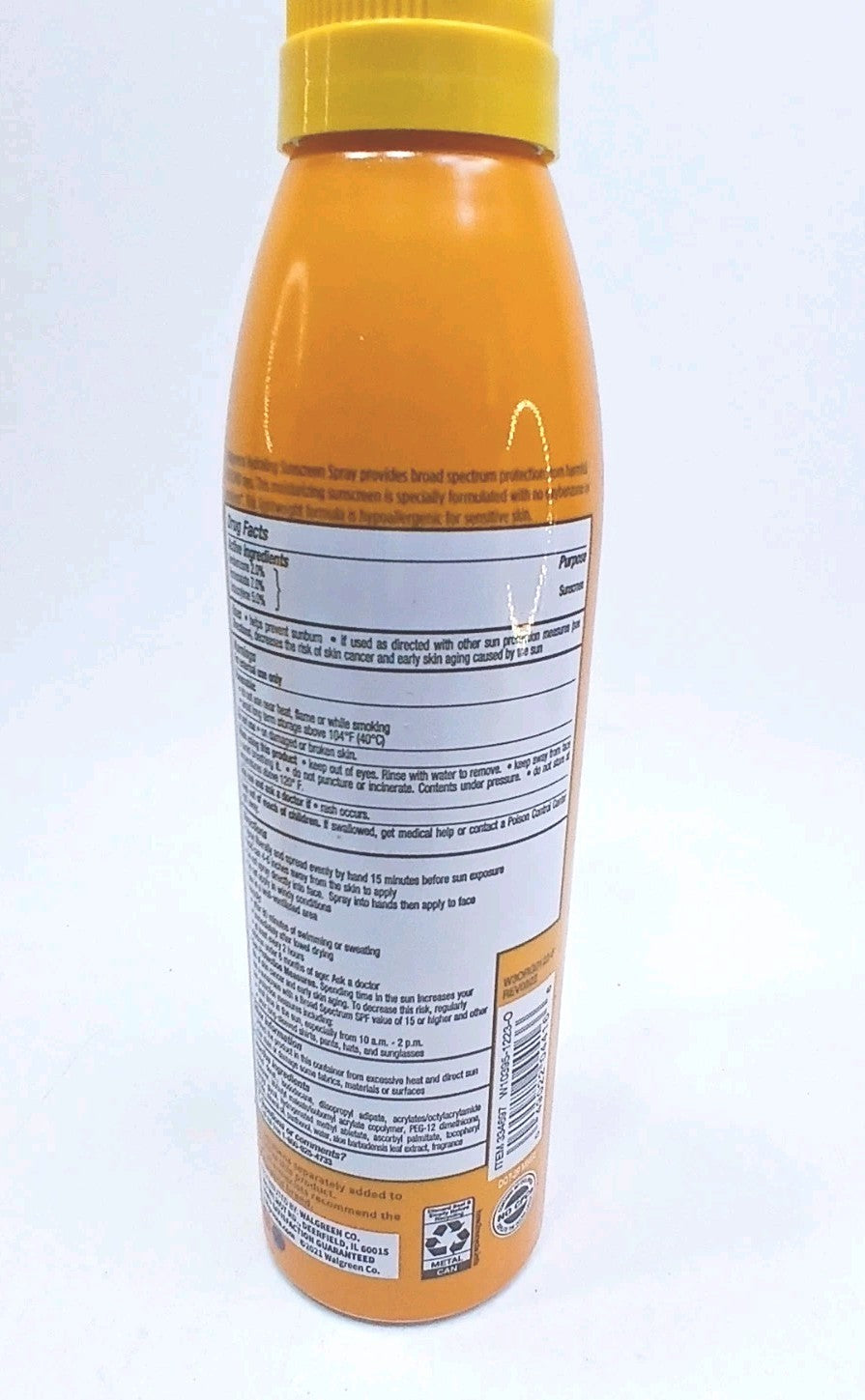 Broad Spectrum SPF 30 Hydrating Water-Resistant Sunscreen Spray - Walgreens