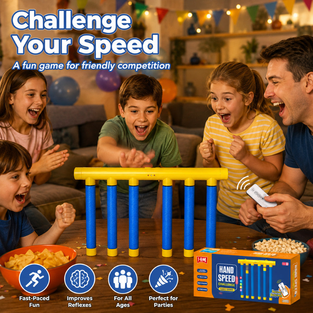 Electronic Hand Speed Reaction Game with Foam Sticks and Remote