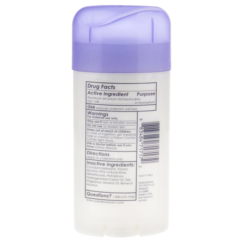 Unisex Invisible Solid Anti-Perspirant Deodorant - Unscented, 2 Pack 2.6 oz