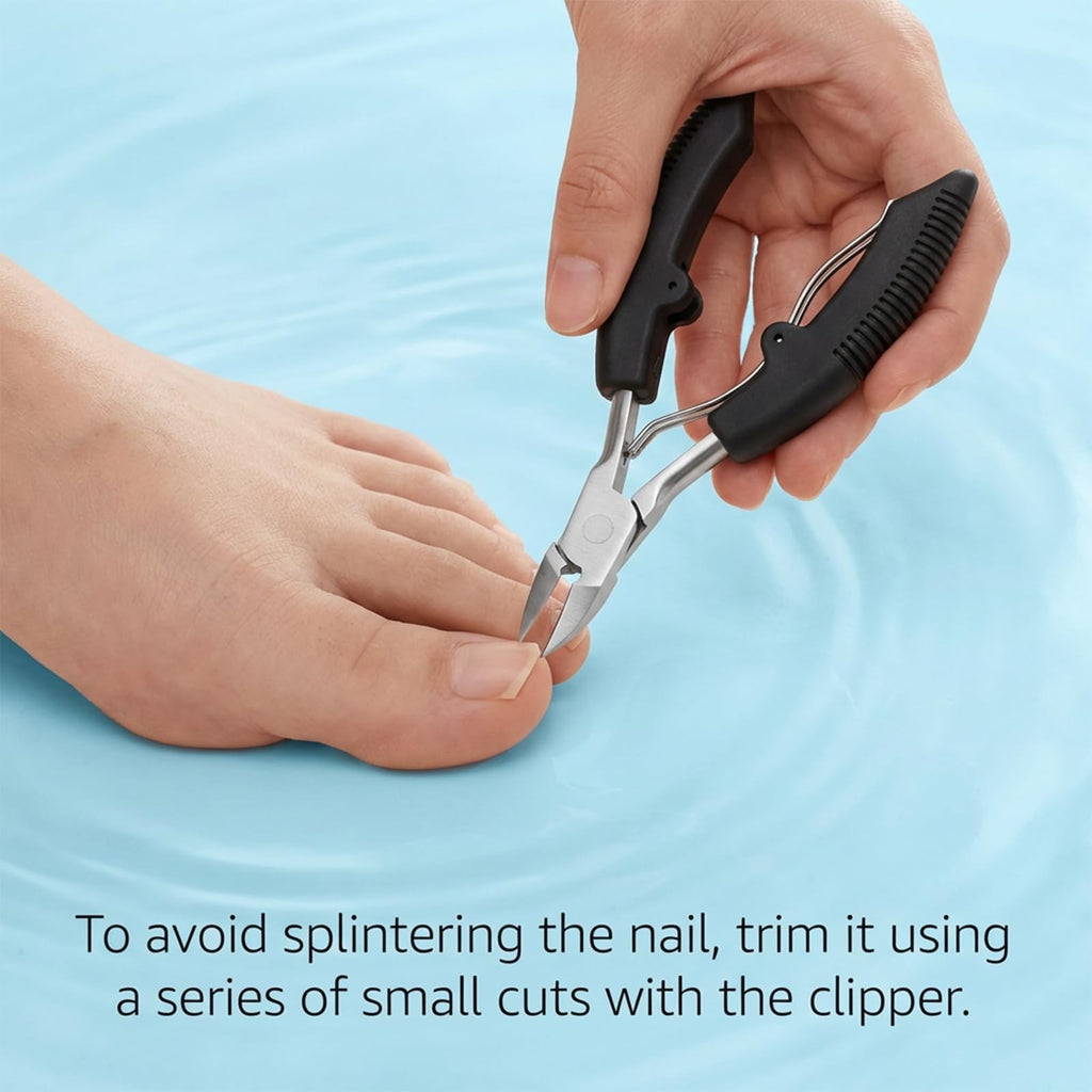 Heavy Duty Toenail Clippers for Ingrown & Thick Nails - Stainless Steel