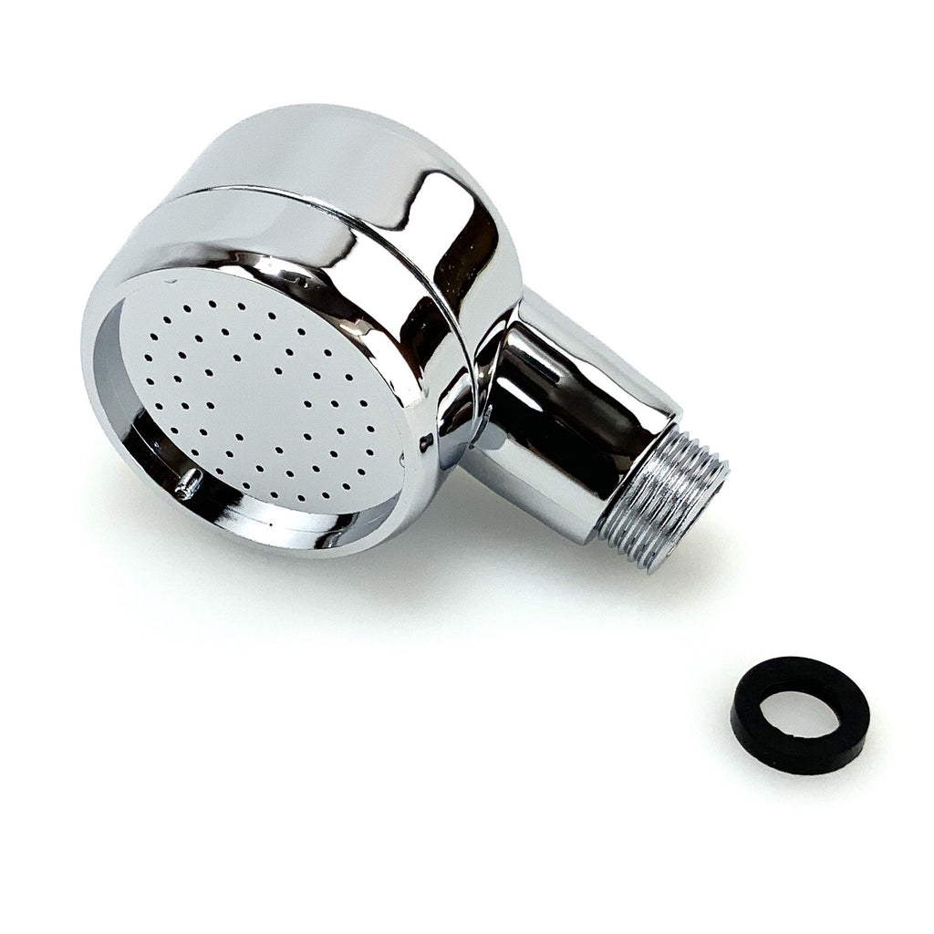 Salon Shampoo Bowl Spray Head - Hard Plastic Silver, 2-Inch Diameter