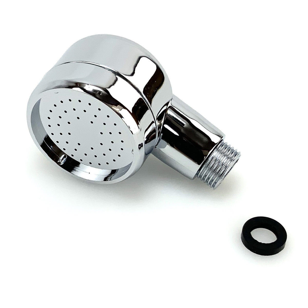 Salon Shampoo Bowl Spray Head - Hard Plastic Silver, 2-Inch Diameter