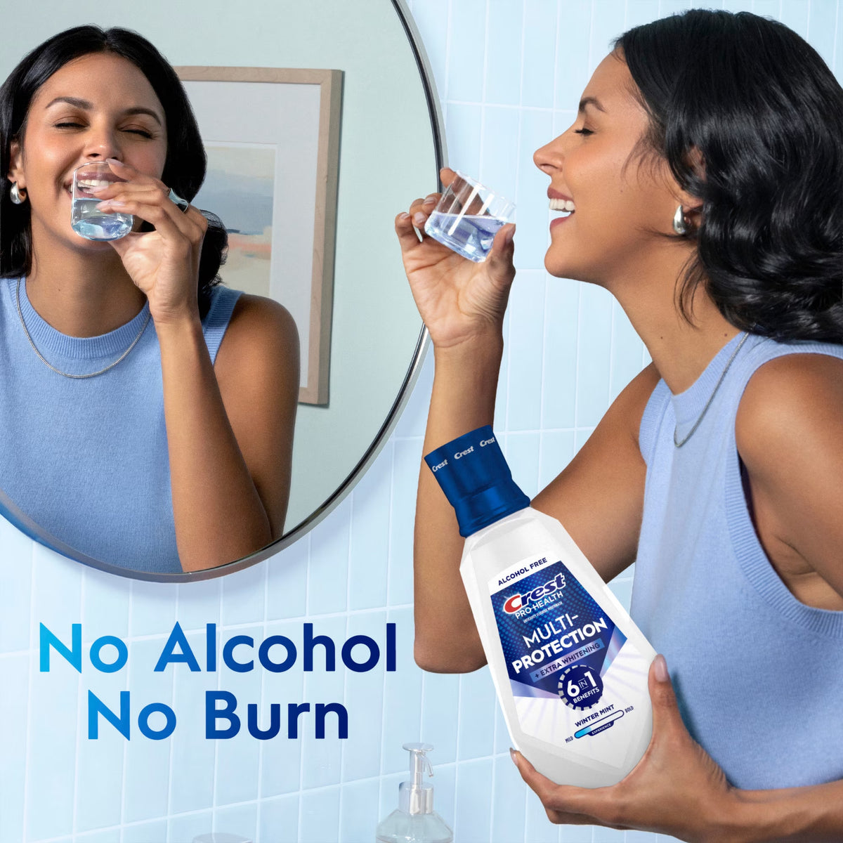 Crest Pro-Health Fluoride Whitening Alcohol-Free Mouthwash 32 fl oz
