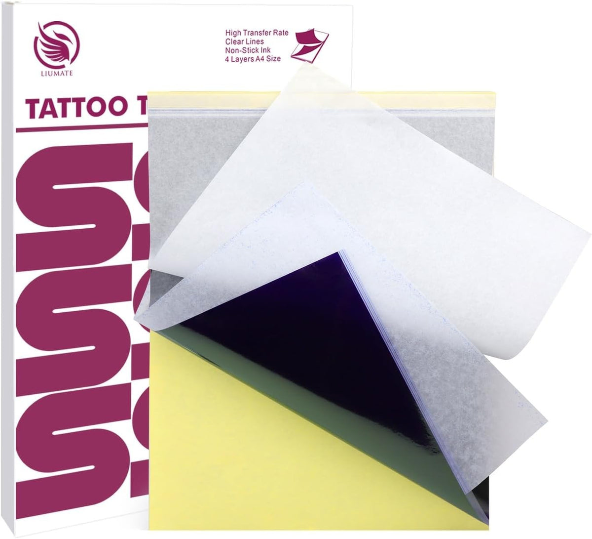 Tattoo Stencil Paper Kit – 100 A4 Sheets, 4-Layer Transfers