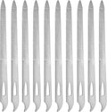 Stainless Steel Double-Sided Nail Files - 10 Pack for Fingernails & Toenails