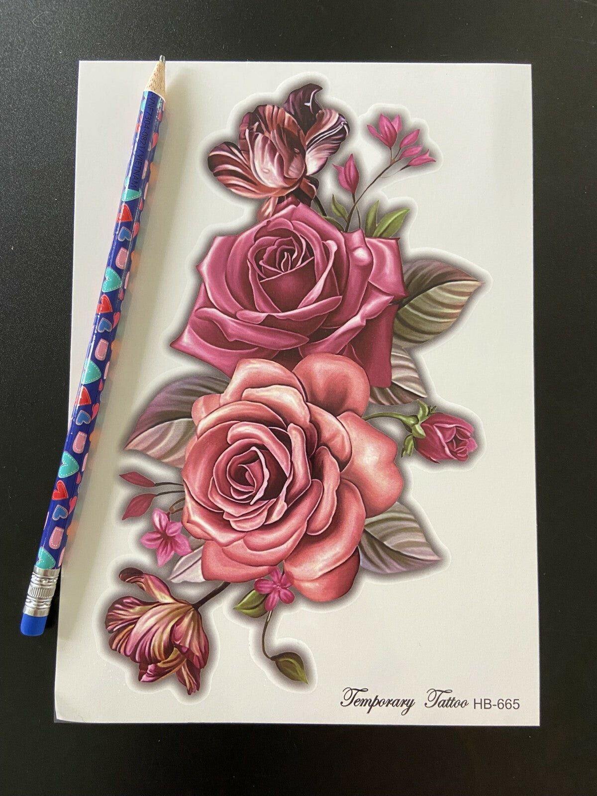 Colorful Floral Butterfly Temporary Tattoos for Arms & Body Art