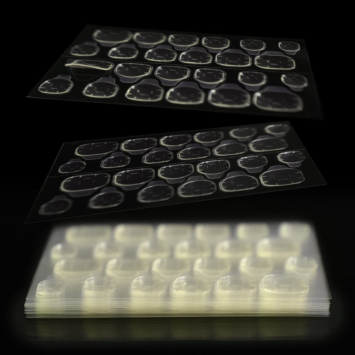 240 Pcs Waterproof Nail Stickers & Adhesive Tabs for Press-On Nails