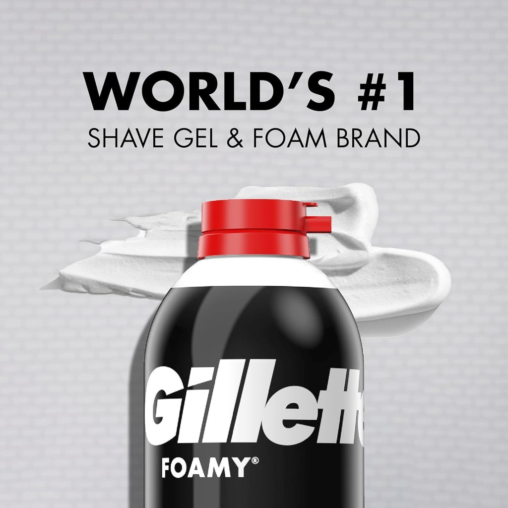 Men's Shaving Foam - Gillette Classic Protects Against Irritation 35% More Foam