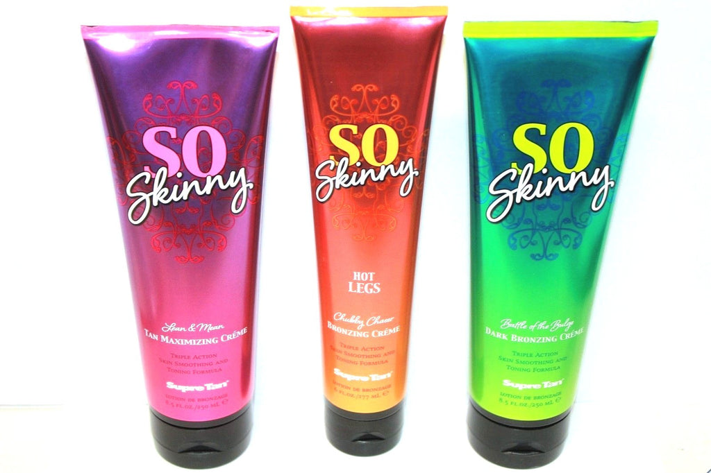 Indoor Tanning Lotion Set - 3 Bottles Skin Firming & Bronzing Creams