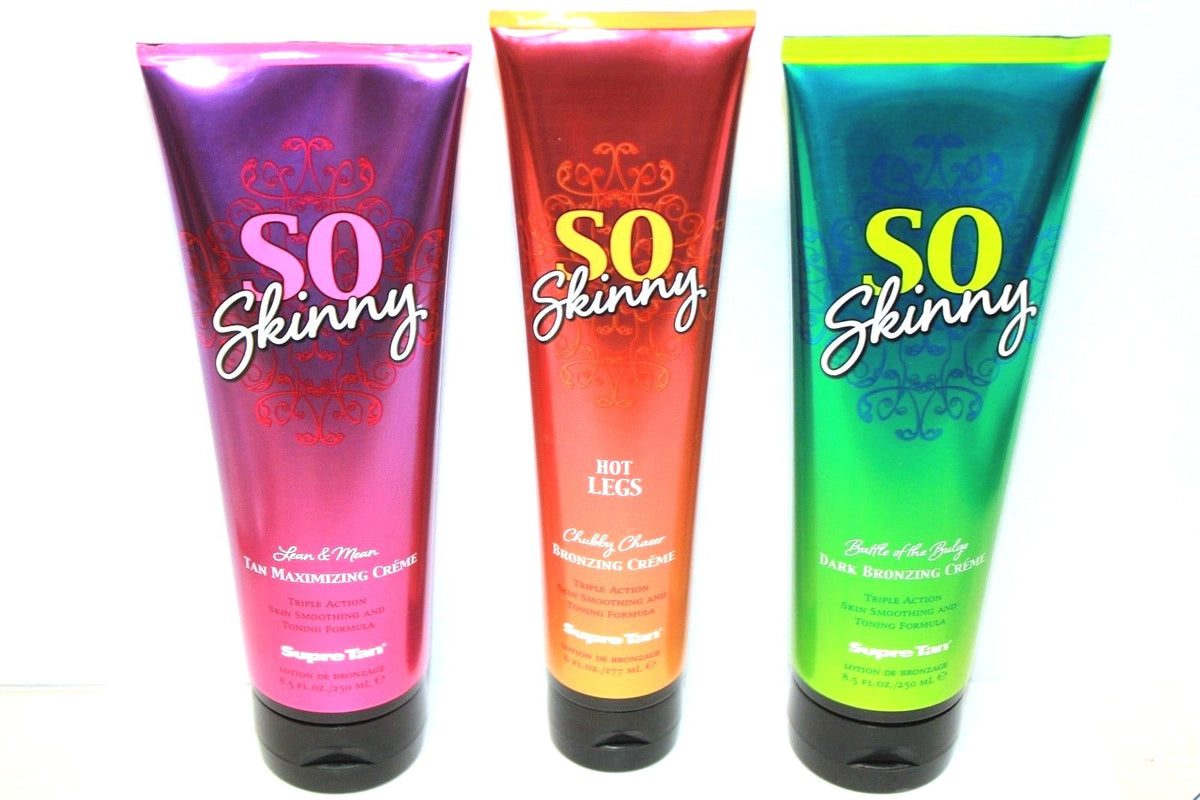 Indoor Tanning Lotion Set - 3 Bottles Skin Firming & Bronzing Creams