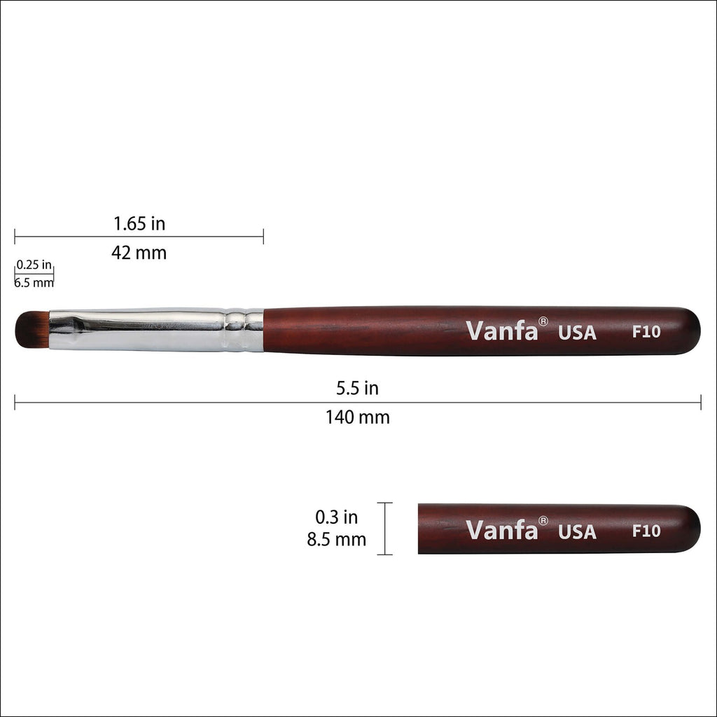 French Nail Brush for Gel Polish - Nail Art Tool for Flawless Tips - Pack of 3