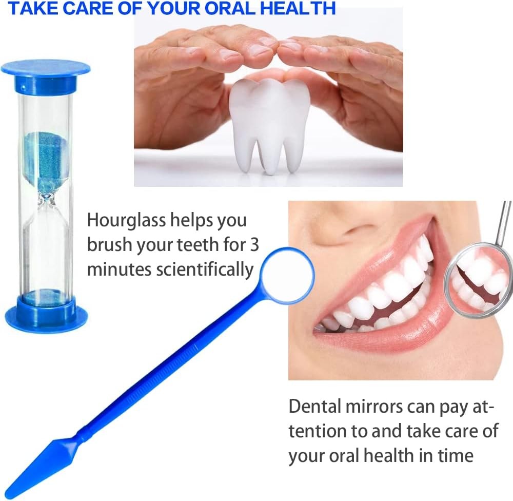 Orthodontic Care Kit with Toothbrush Floss Wax Mirror & Interdental Brush