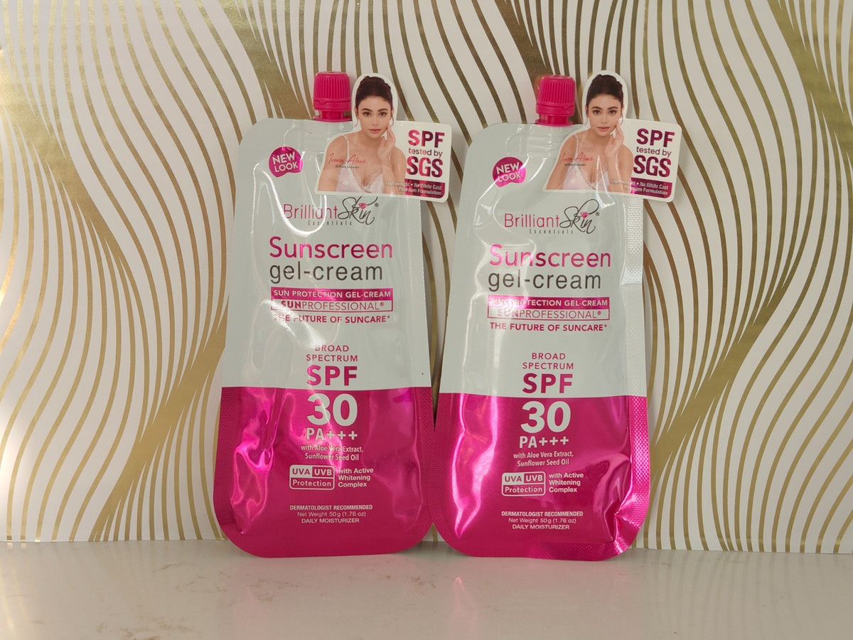 Sunscreen Gel-Cream SPF30 50g x2 Sachets - Broad Spectrum Sun Protection