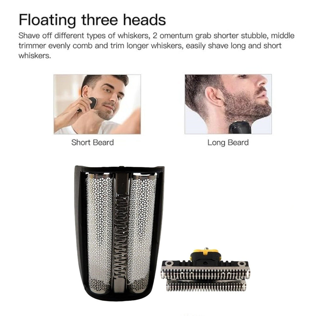 Foil & Cutter Head Replacement for Braun Electric Shavers - Series 3 & 7 Compatible