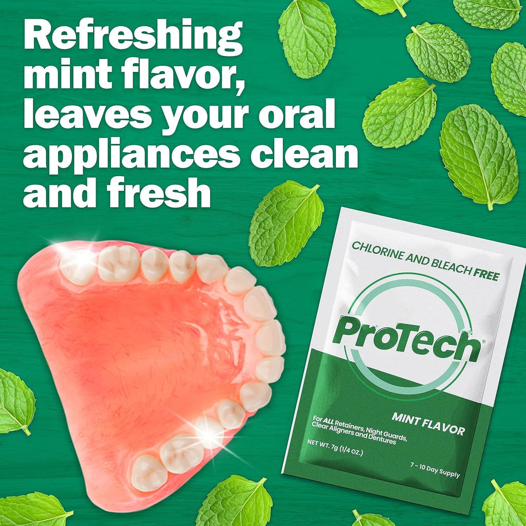 Denture Cleaner Powder for Retainers & Mouthguards - 180-Day Pack