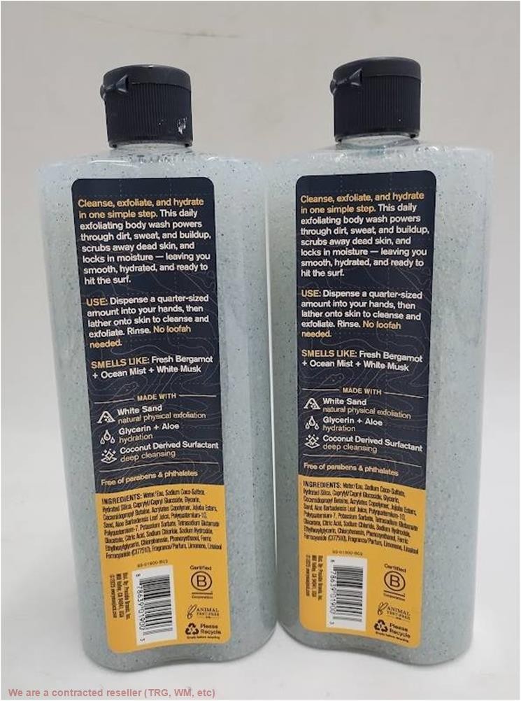 Exfoliating Body Wash with Natural Scrubbers - Pacific Surf Scent, 14 fl oz