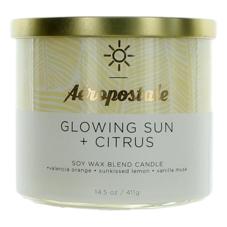 Soy Wax Blend Candle with 3 Wicks - Glowing Sun & Citrus Fragrance
