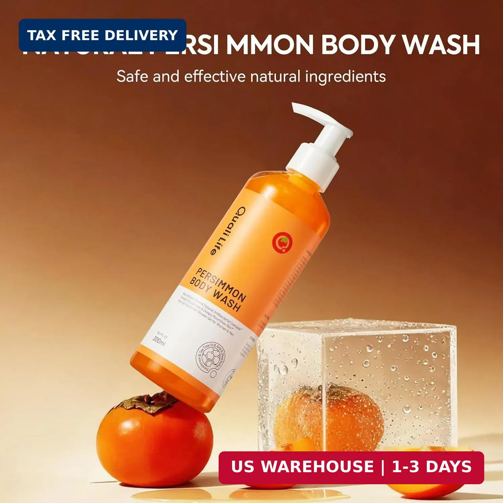 Persimmon Body Wash for Sensitive Skin - 10.1oz Pack of 3