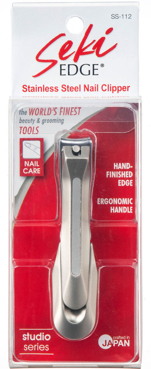 Stainless Steel Nail Clipper with Nail File - Ergonomic Hand Tool