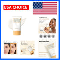 Korean SPF 50 Rice Ceramide Sunscreen for All Skin Types - Hydrating, No White Cast, Lightweight
