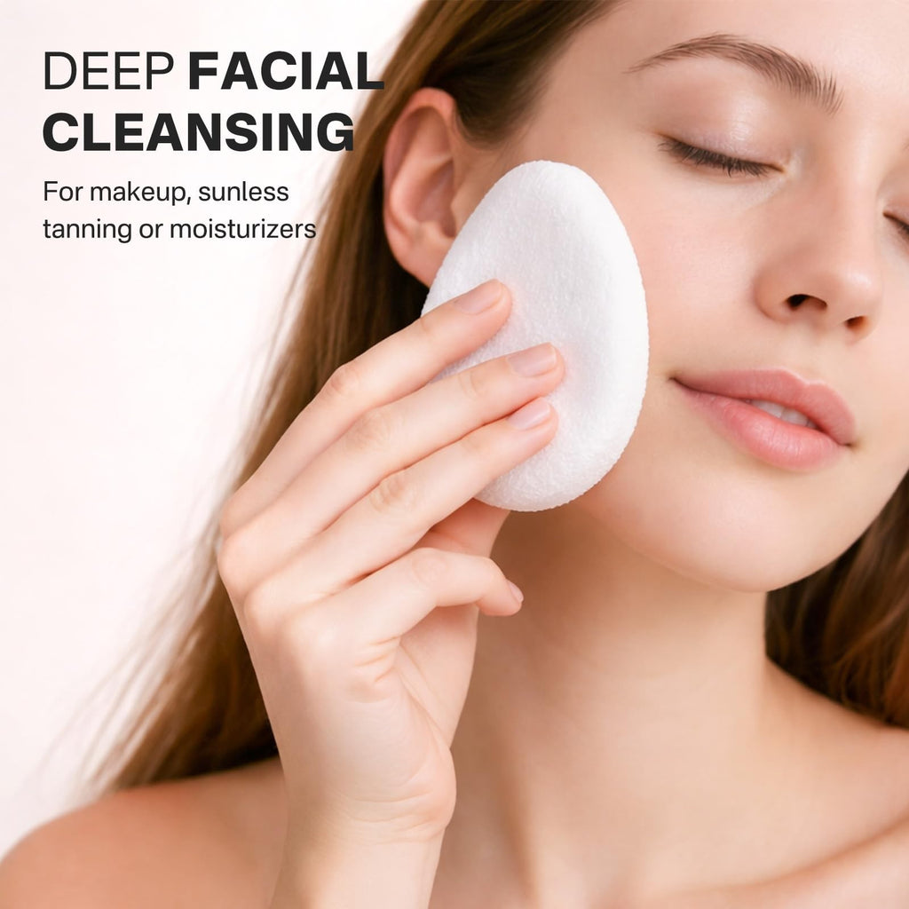 Exfoliating Facial Sponge Pack of 6 - Deep Cleansing & Gentle Scrubbing