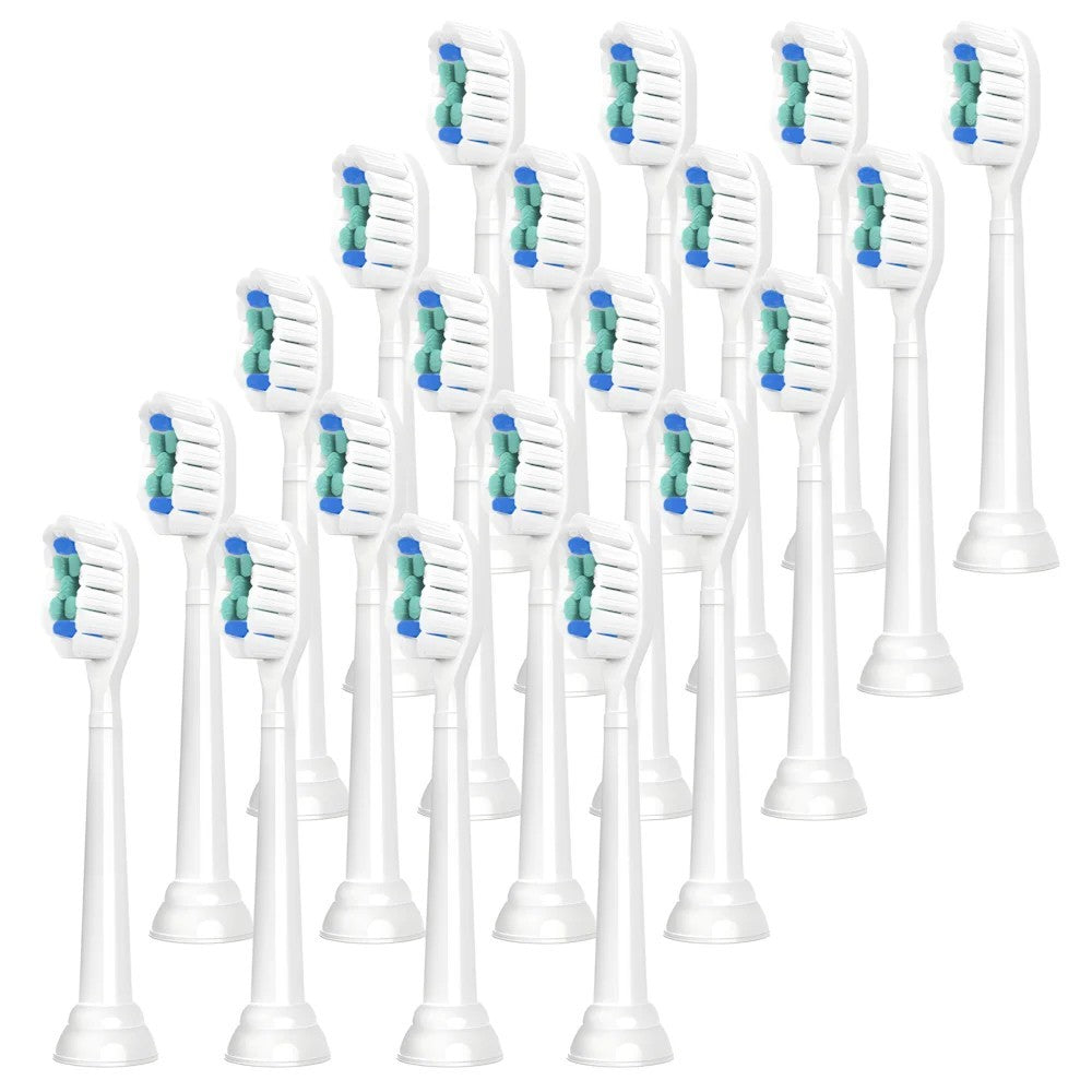 Replacement Toothbrush Heads for Philips Sonicare Electric Toothbrushes - Compatible with C1, C2, D12, 1100-9900 Series
