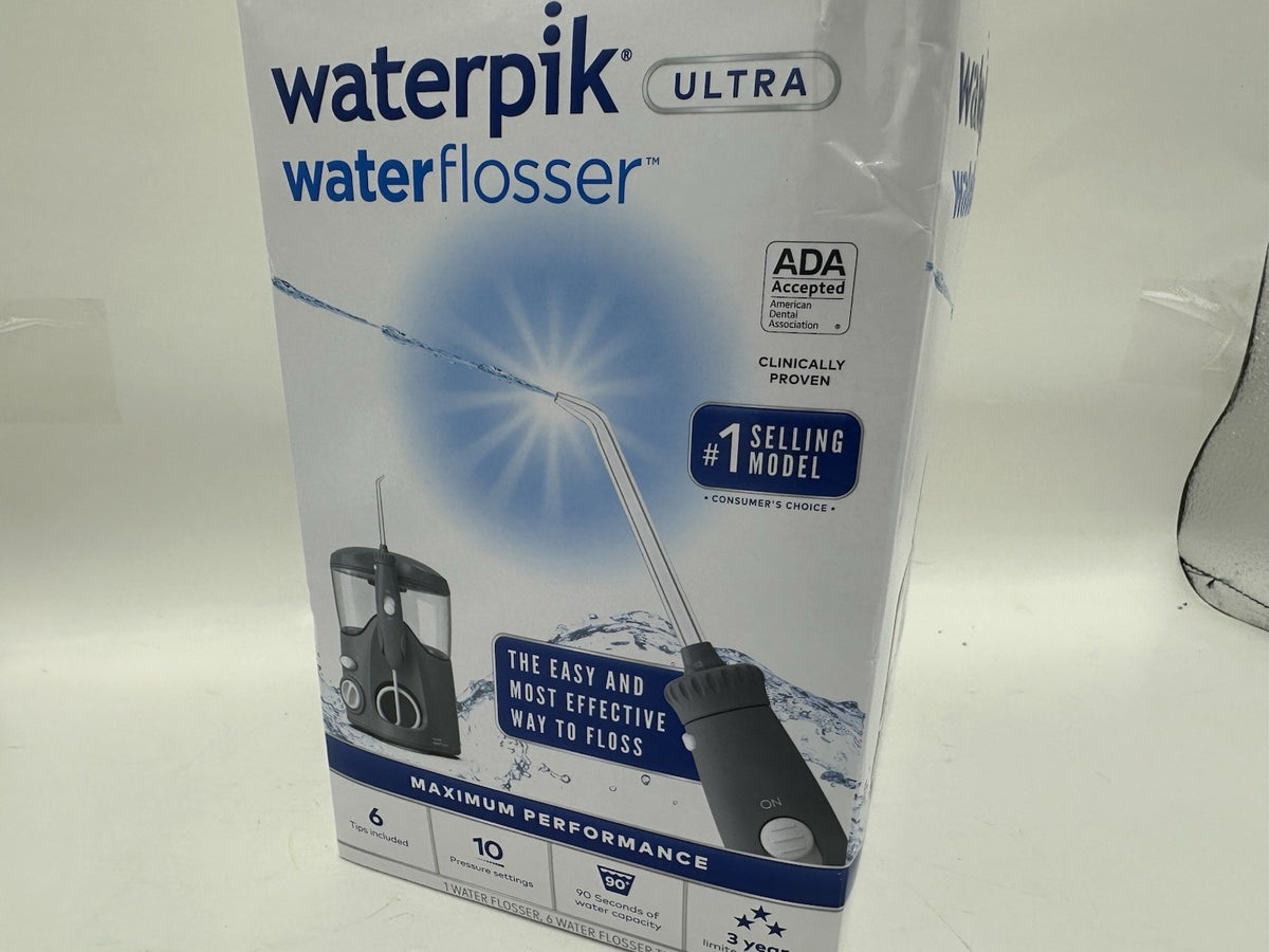 Waterpik Ultra Water Flosser with 10 Pressure Settings & 6 Tips - Light Gray