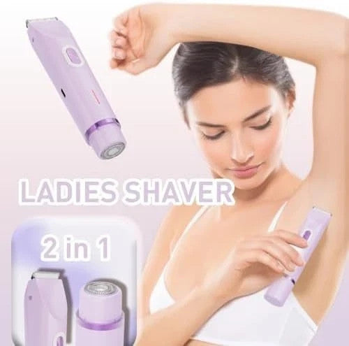 Women's Bikini & Body Hair Trimmer with Dual Head & Waterproof Design