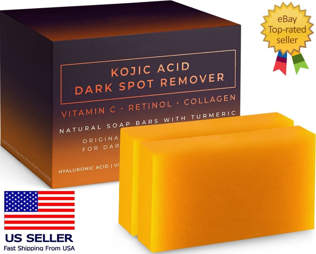 Kojic Acid & Vitamin C Dark Spot Correcting Soap Bars - 2 Pack