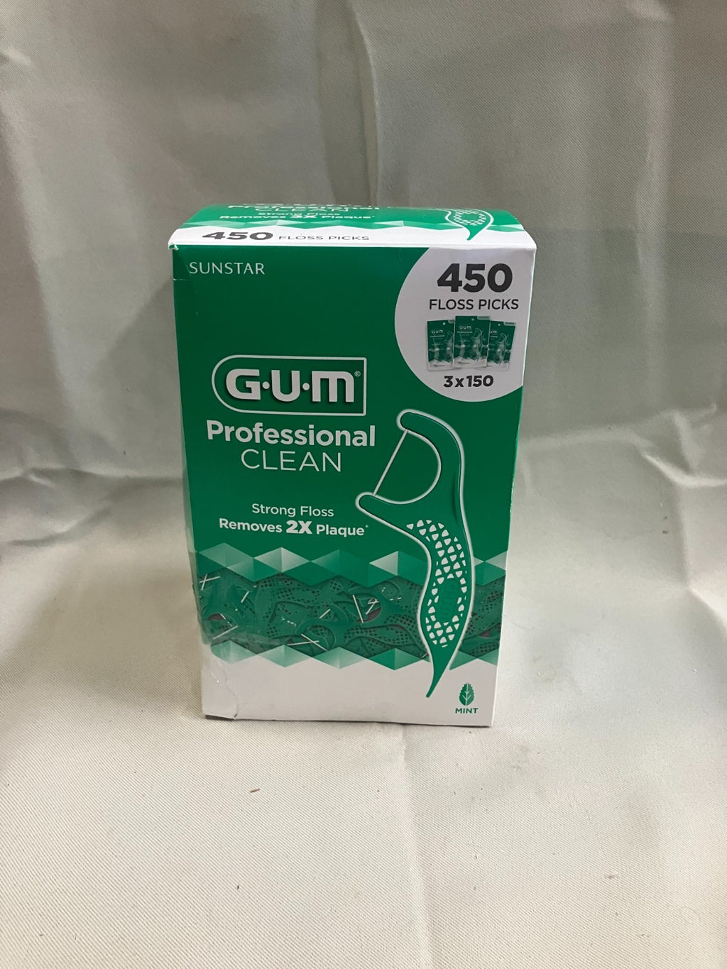 GUM Professional Floss Picks 450 Count - Dental Floss for Oral Care