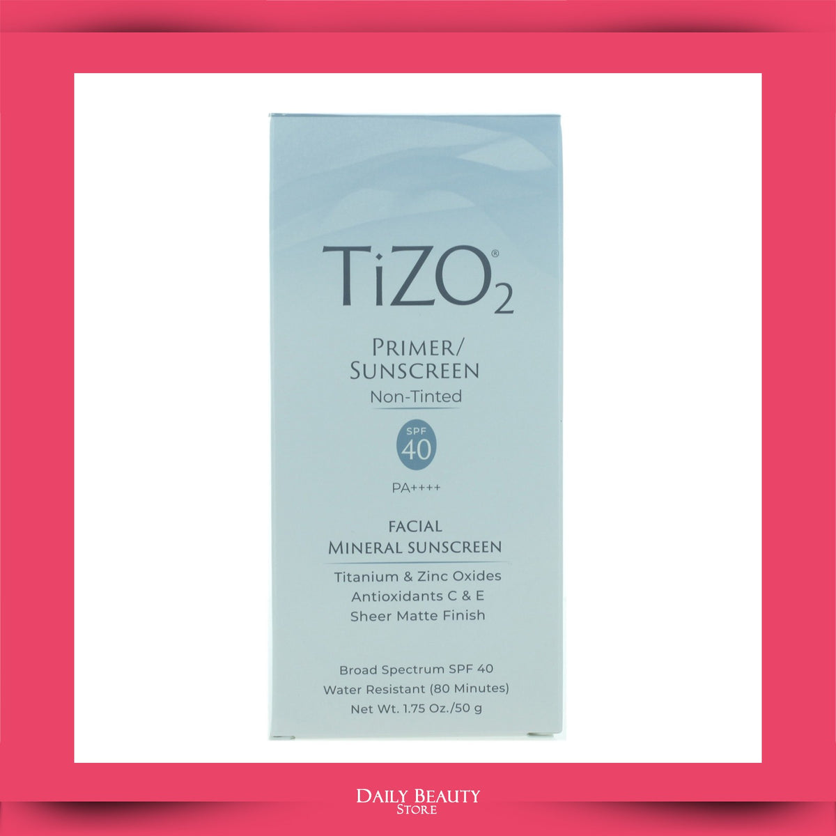 Mineral Sunscreen SPF 40 for Light Skin Tones 1.75oz Broad Spectrum UV Protection