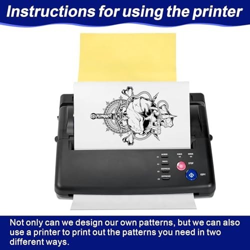Tattoo Transfer Paper - 50 Sheets 8.25 x 11.75 in for Stencil & DIY Printing