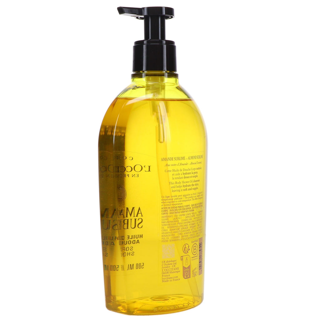 Softening Shower Oil with Almond Oil - 16.9 oz Body Wash & Moisturizer
