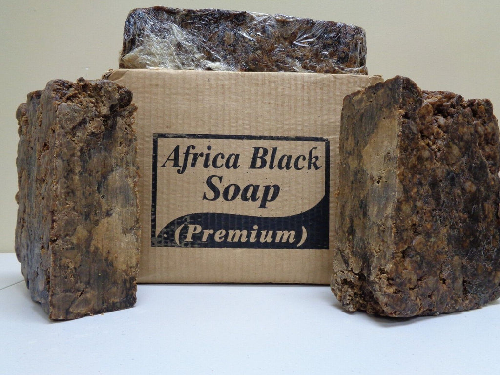 Pure African Black Soap 5 Lbs Organic Unrefined Ghana Premium Skin Care