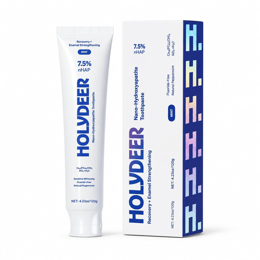 Nano-Hydroxyapatite Toothpaste Mint Fluoride-Free Sensitive Whitening Enamel Care 4.23 oz 3 Pack