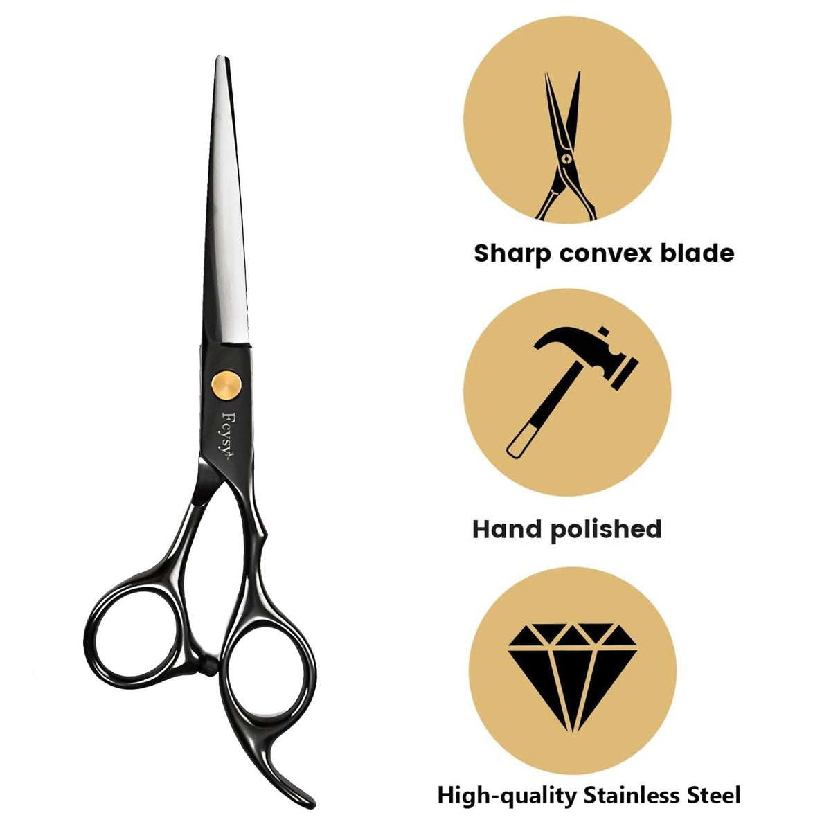 Professional Hair Cutting Scissors Kit for Men & Women - Thinning & Blending Shears