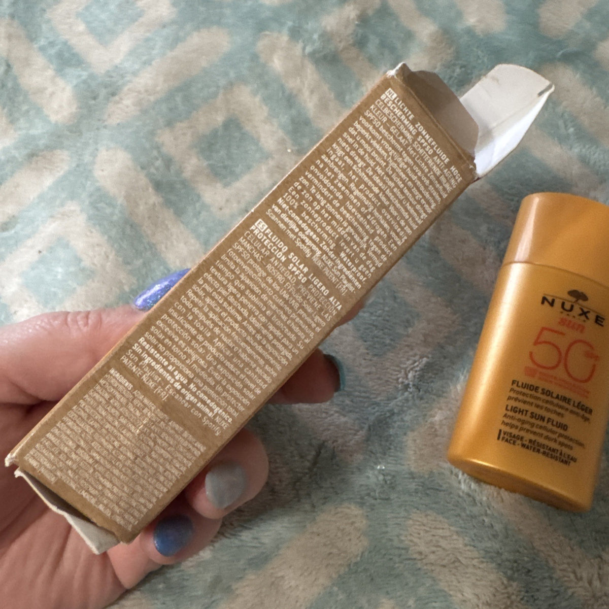 NUXE SPF50 Anti-Aging Sun Fluid Sunscreen 50ml Light Sun Protection