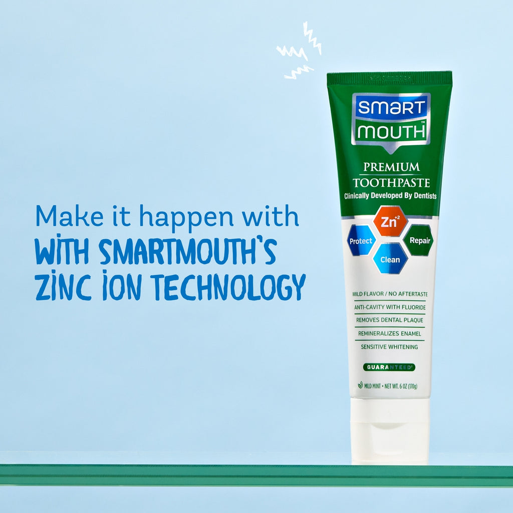 Premium Zinc Ion Toothpaste with Fluoride and Mild Mint - 6 oz