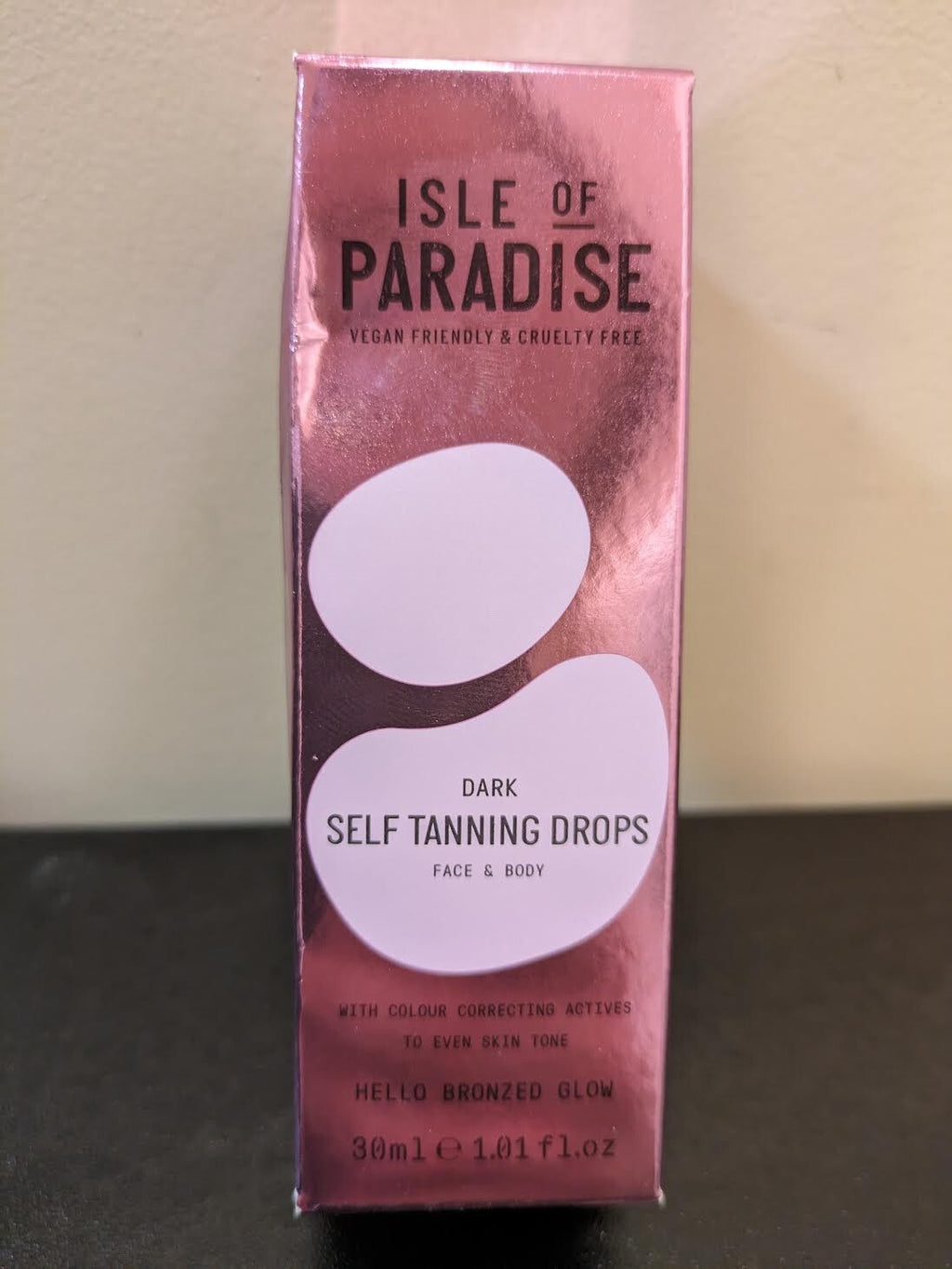 Dark Self Tanning Drops for Face & Body - Hydrating, Buildable Glow