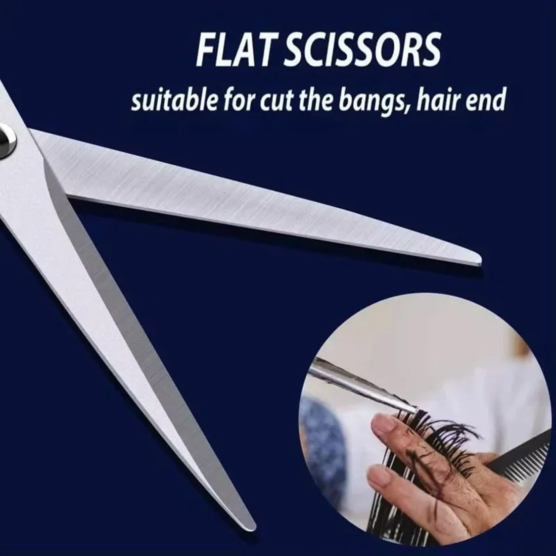 6.7 Inch Stainless Steel Hair Cutting Shears Set with Thinning Scissors and Comb