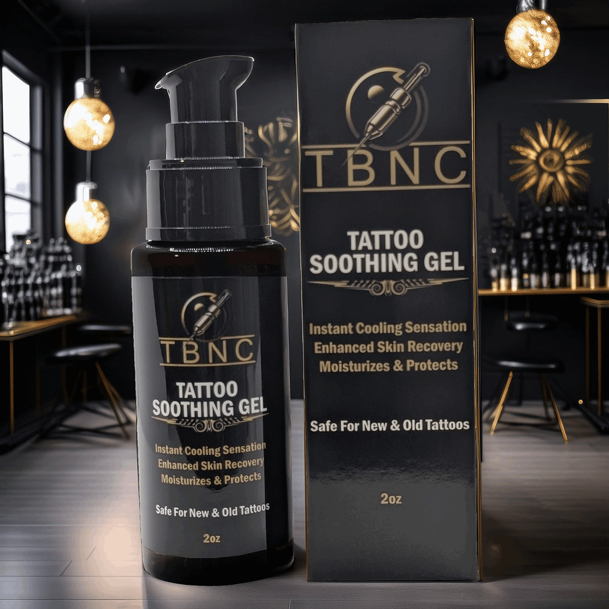 TBNC Tattoo Soothing Gel – Aftercare for Fresh Tattoos, Fragrance-Free