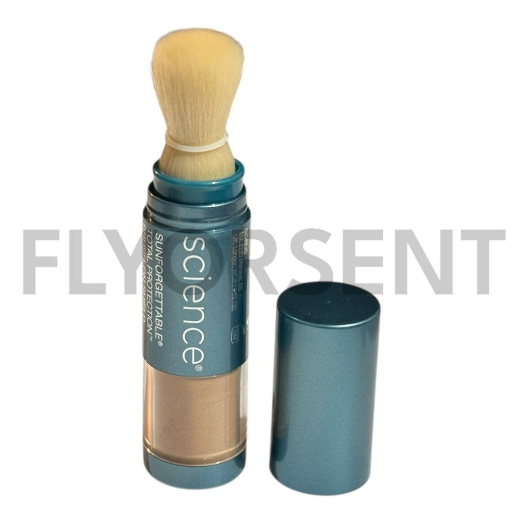 Mineral Sunscreen Brush SPF 50 Deep Shade - Portable Antioxidant Protection