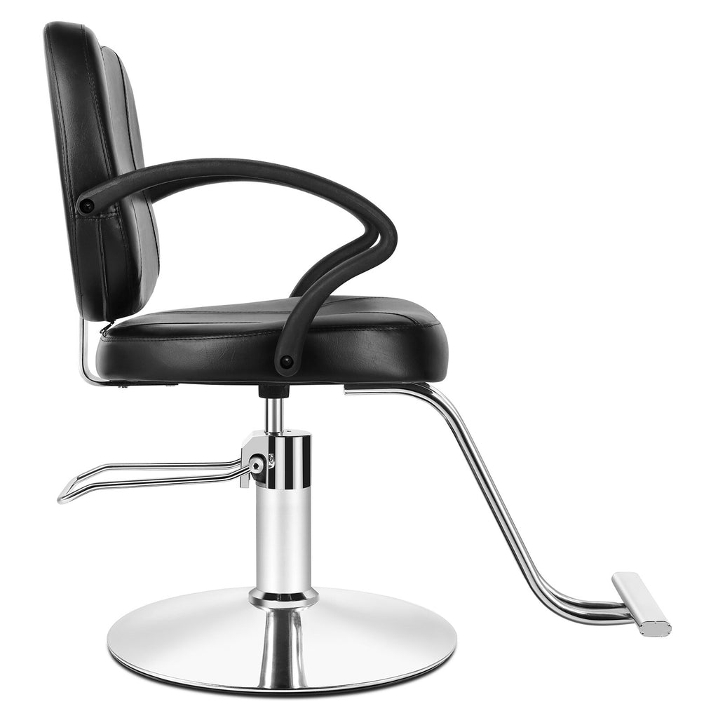 Black Hydraulic Barber Chair for Salon Spa Tattoo Hair Styling Equipment