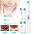 Rechargeable Electric Toothbrush with Rotating Brush Heads for Deep Cleaning Adults